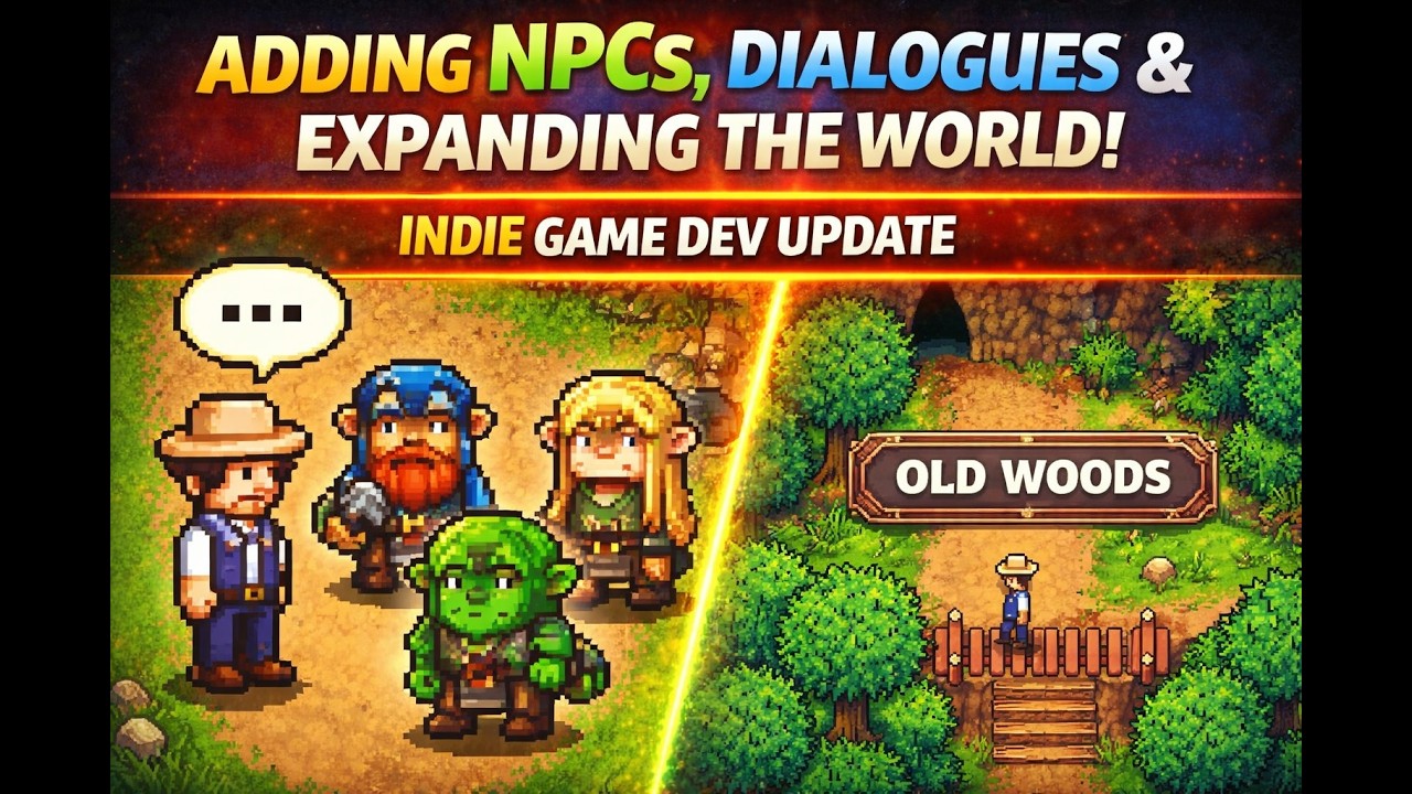 Devlog7 - Adding NPCs, Dialogues & Expanding the World | Indie Game Dev Update