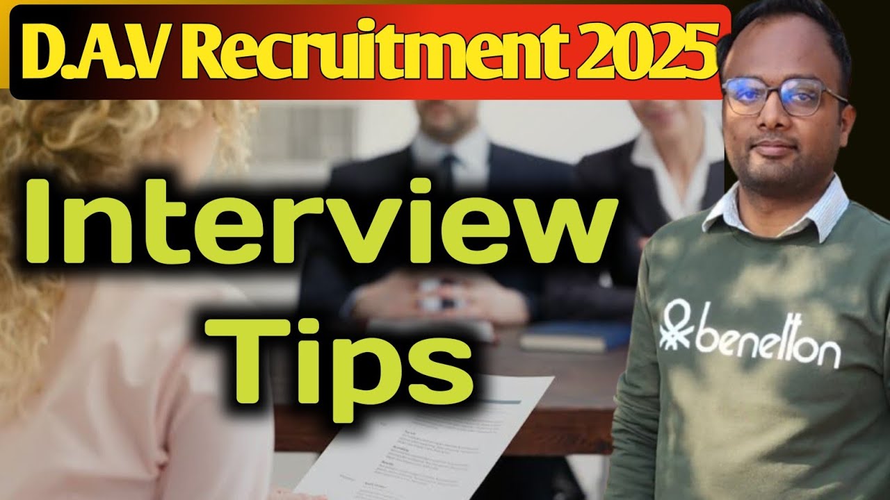 D.A.V Recruitment 2025🔥Interview Tips👍Demo #davrecruitment