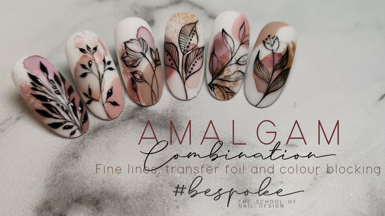 TUTORIAL I  #1 Fine line flower nail art