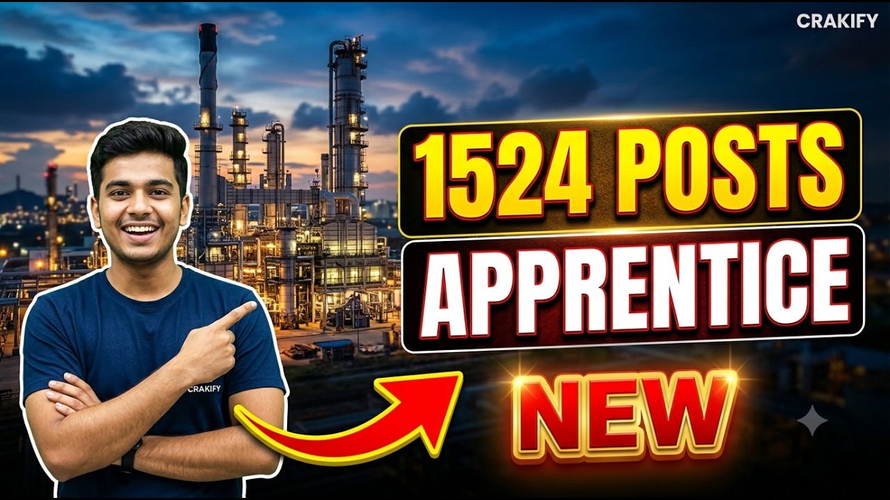 IOCL Apprentice Recruitment 2026 | 1524 Vacancies Open | Apply Online (29 June - 28 July) | Crakify