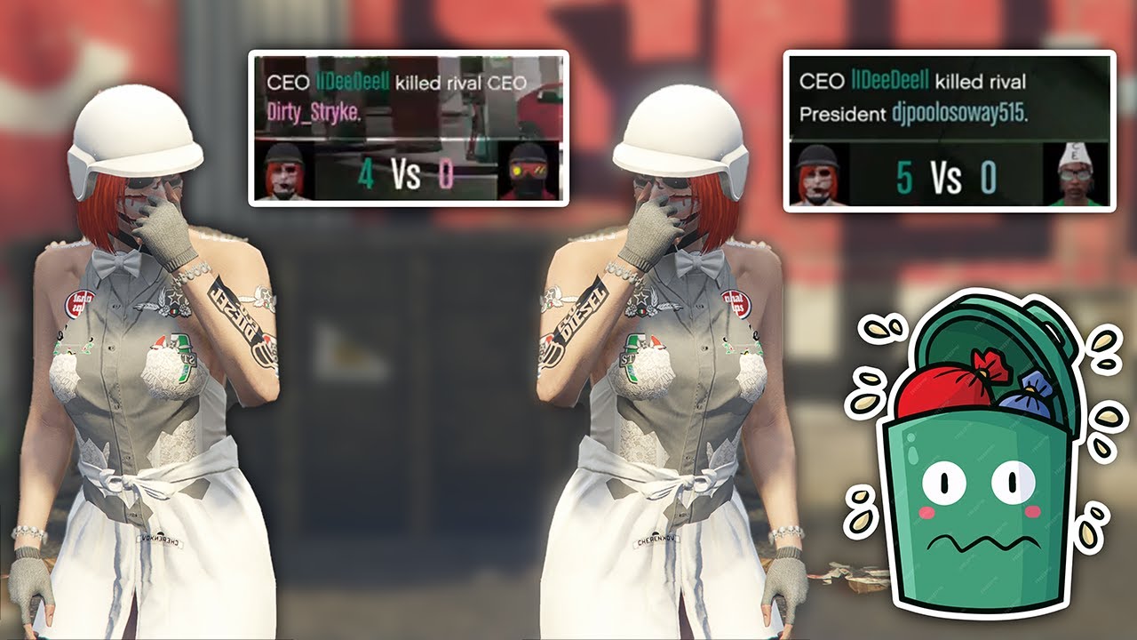 TWIN Girls VS A Group Of DIRTY Tryhards On GTA 5 Online!!
