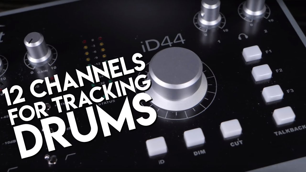 Record with multiple channels:  Audient ID44 and ASP800