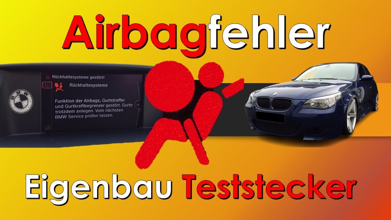BMW Rückhaltesystem gestört I Airbagfehler - einfacher Teststecker! DIY