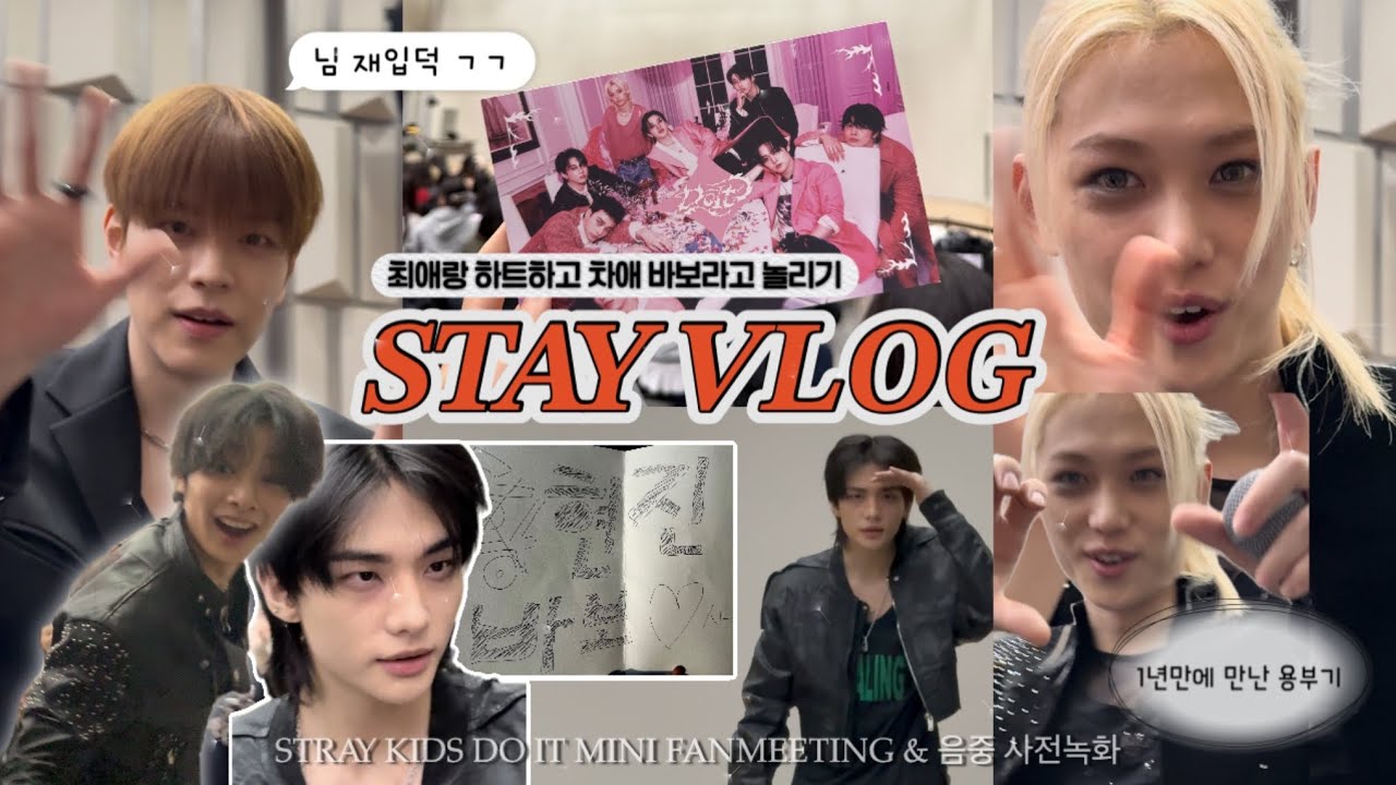 [스테이 브이로그] STAY VLOG 한 여자를 재입덕하게 만든 미팬 &bull; 오빠들이 너무 가까워요&bull;스키즈 미팬 두잇 음중 공방 미니팬미팅&bull;  #straykids #doit #덕질로그