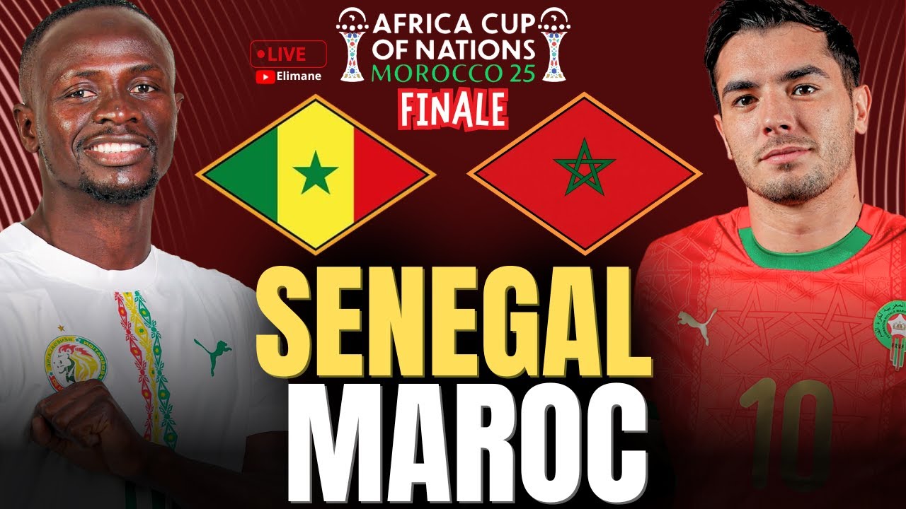 🔴🇸🇳🇲🇦 S&Eacute;N&Eacute;GAL - MAROC LIVE | FINALE CAN 2025 | OBJECTIF 2E &Eacute;TOILE POUR LES LIONS 🇸🇳