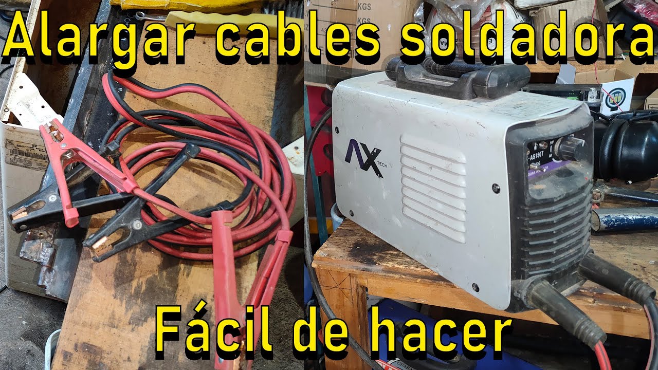 Te explico como alargar cables cortos en soldadora inversor solución definitiva con poco presupuesto