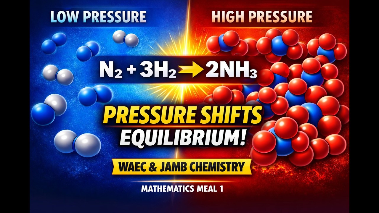 Effect of Pressure on Chemical Equilibrium | (WAEC & JAMB Chemistry)