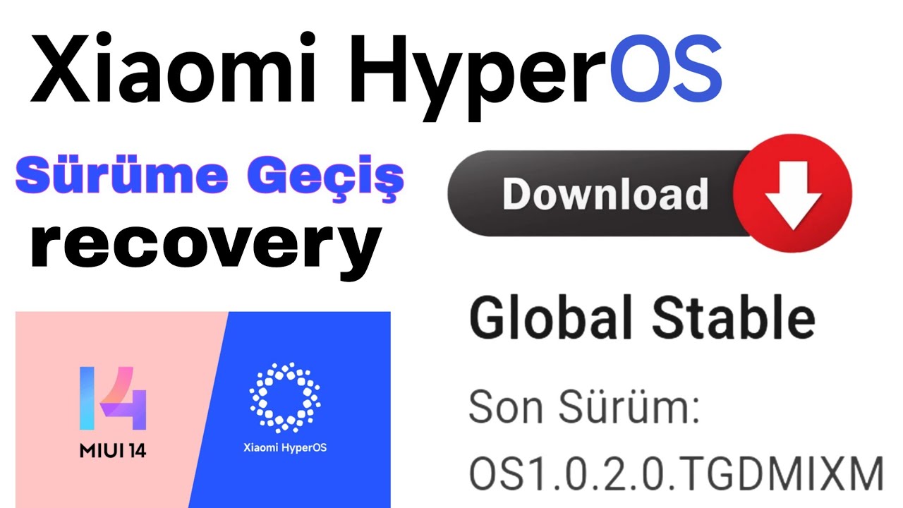 Xiaomi sürüm düşürme yukseltme (HyperOS yükleme)