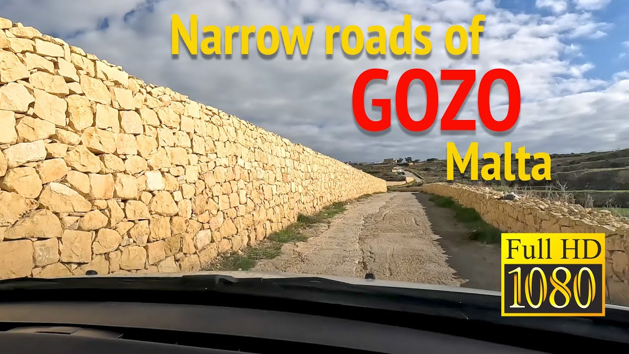 Narrow roads of GOZO island #gozo #malta #narrowroad #gopro11 #travelvlog #driving