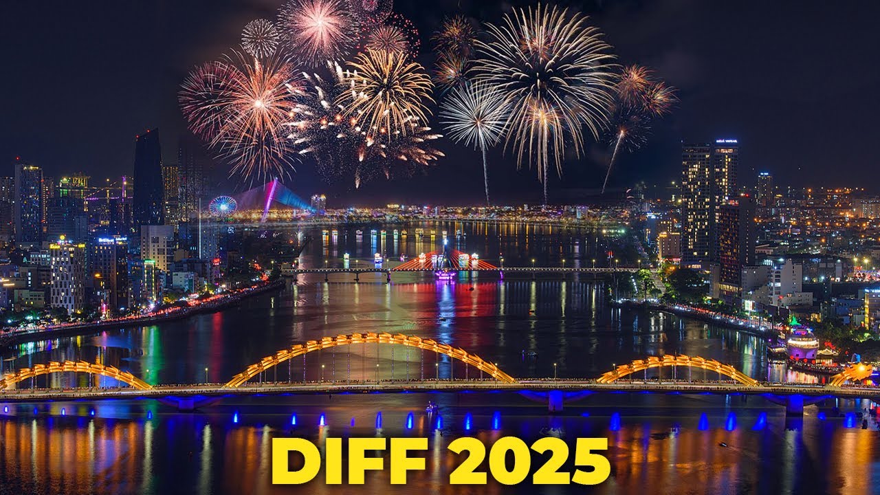 Da Nang International Fireworks Festival 2025 Final DIFF 2025 | Vietnam Travel Guide | Driving 4K
