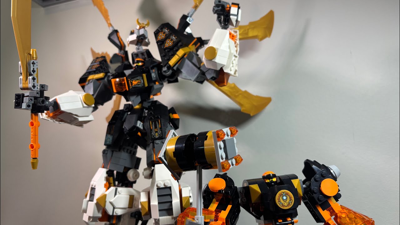 Which Lego Ninjago Cole Mech is better?!!Ninjago Cole’s elemental earth mech vs Titan dragon mech!!!