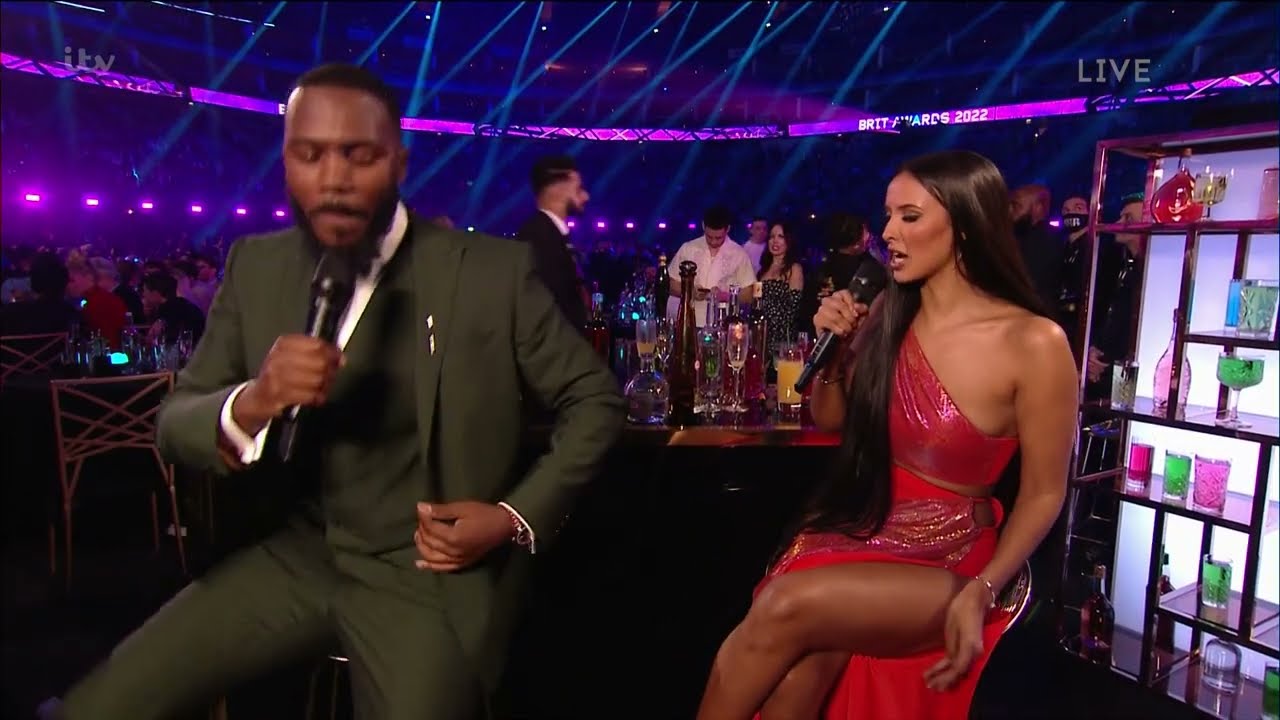 Maya Jama - Split Dress On Chair - 20220208