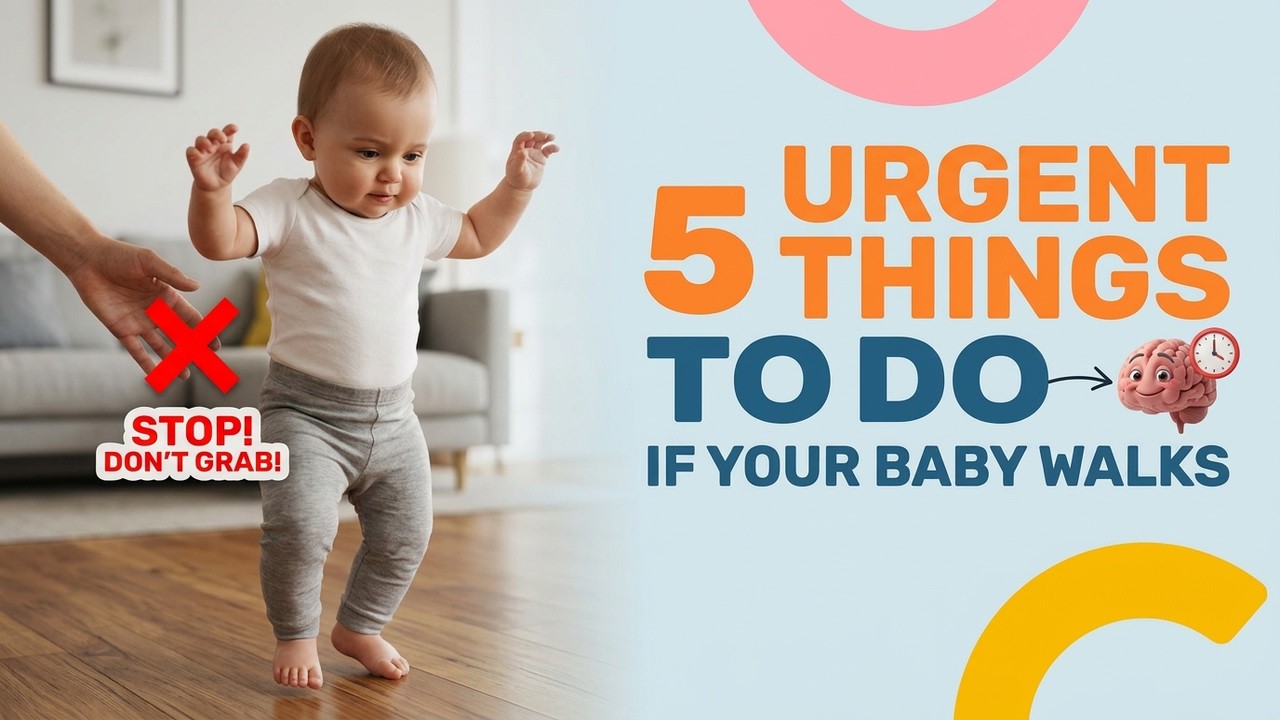 If Your Baby Just Started Walking: Do These 5 Things NOW