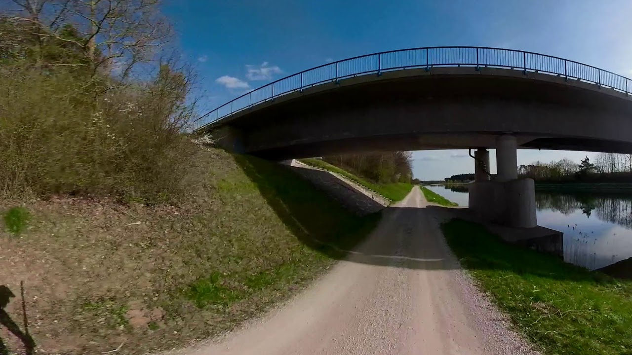 360Grad Fahrtbilder entlang des Main-Donau-Kanals bei Schwanstetten