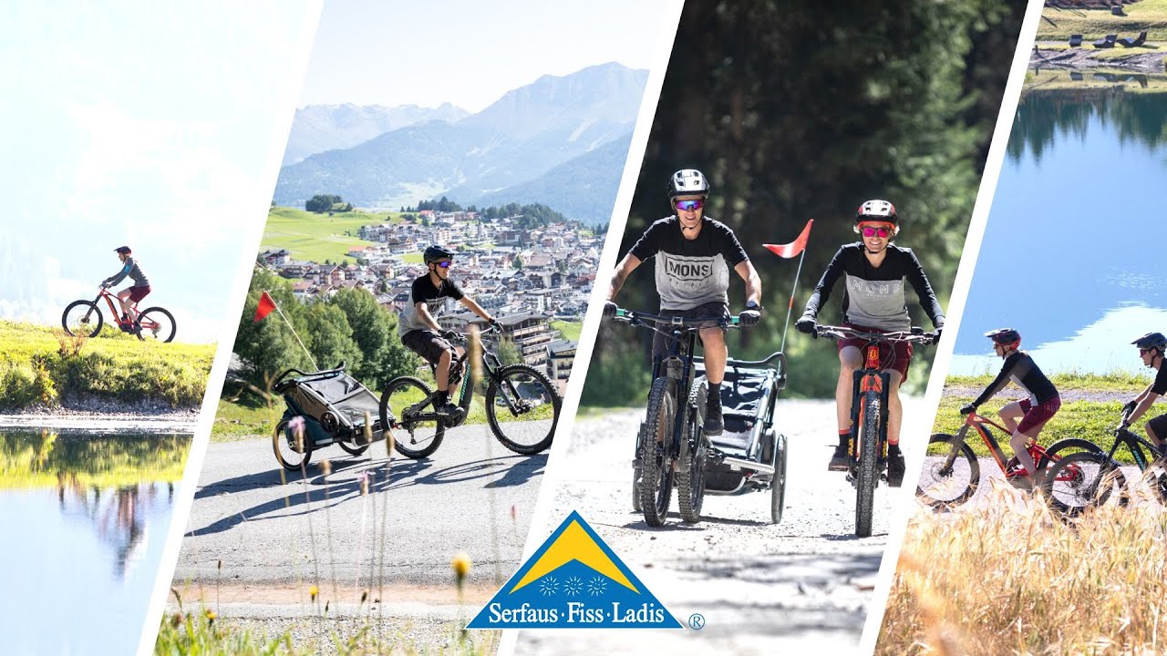 E-Biken mit der ganzen Familie in Serfaus-Fiss-Ladis. Sommer.