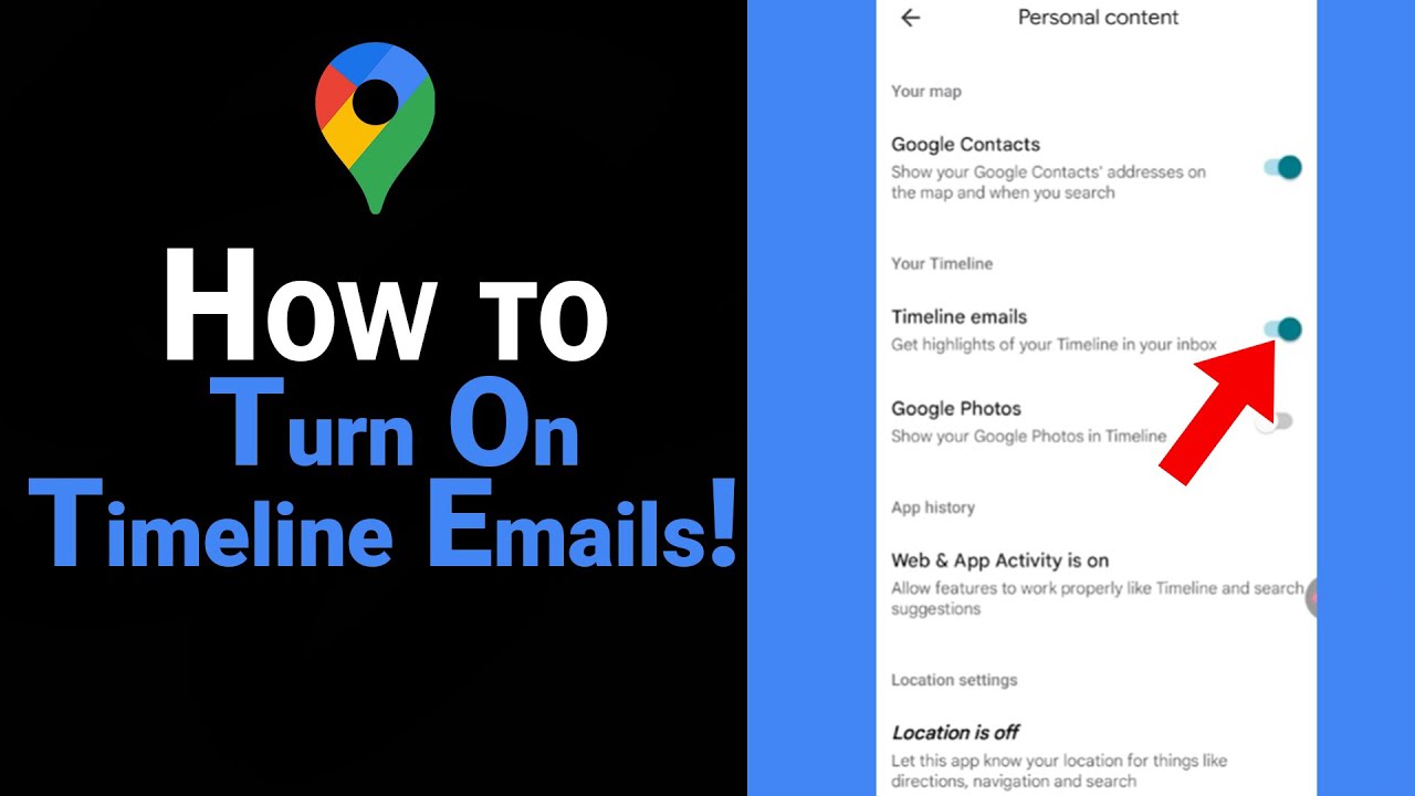 How to Turn On Timeline Emails on Google Map [NEW]
