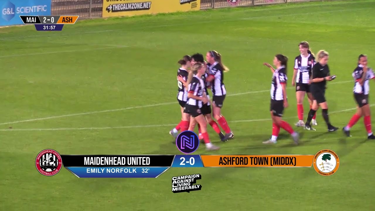 Maidenhead Utd Women 4-2 Ashford Town Middx | Extended Highlights | 29th August  2024