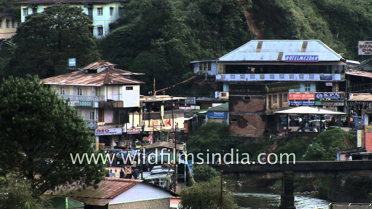 City shot of Munnar town - Kerala