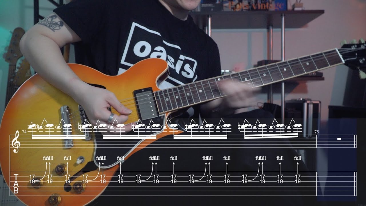[TAB] Don't Look Back In Anger - Oasis (기타커버) [Guitar Cover]