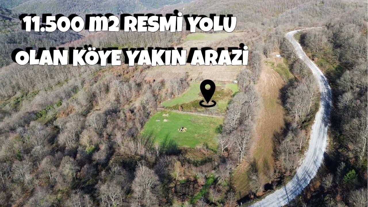 11.500 m2 YOLU OLAN KÖYE YAKIN ARAZİ