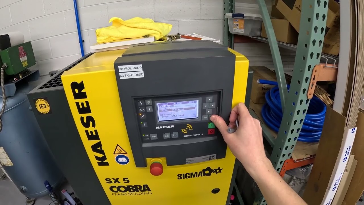 Kaeser Sigma Control 2 Maintenance Update - SX5 Aircenter - Air compressor