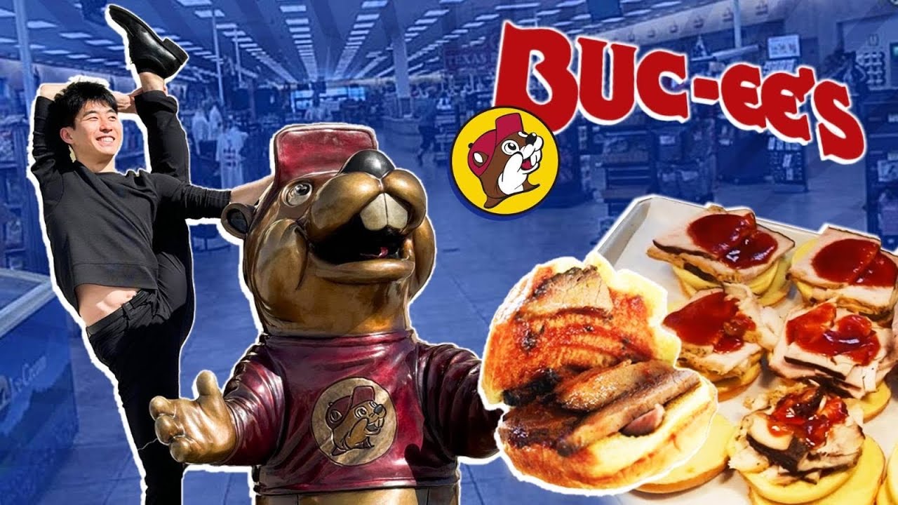 Shen Yun Dancers Eating at LARGEST Gas Station! Buc-ees Food Review 🦫