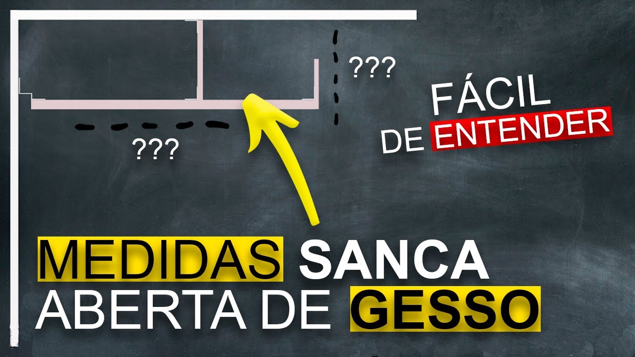 Como Fazer Sanca Aberta de Gesso Drywall - Medidas Especificadas (Passo a passo)
