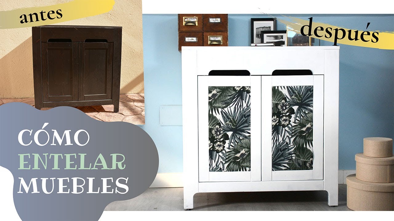 DIY IKEA HACK/ Cómo entelar un mueble de IKEA- DECORAR MUEBLES