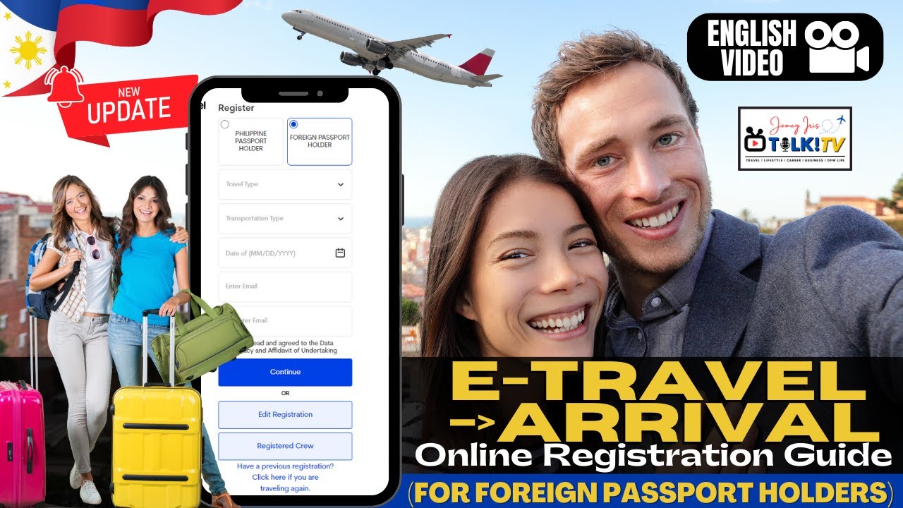 E-Travel for Foreign Passport Holders UPDATE (English Video) | Online Registration Guide