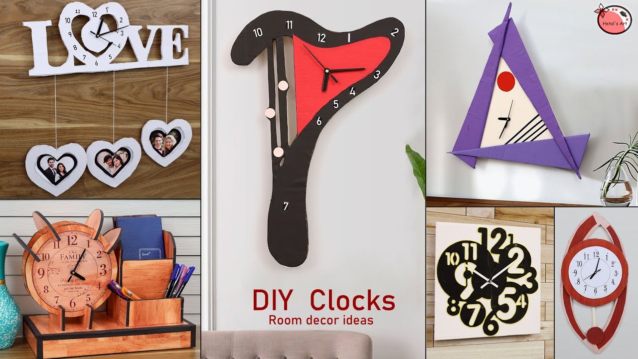 17 Fantastic Wall Clock Ideas will Make Your Home Sweet || DIY Home Decor