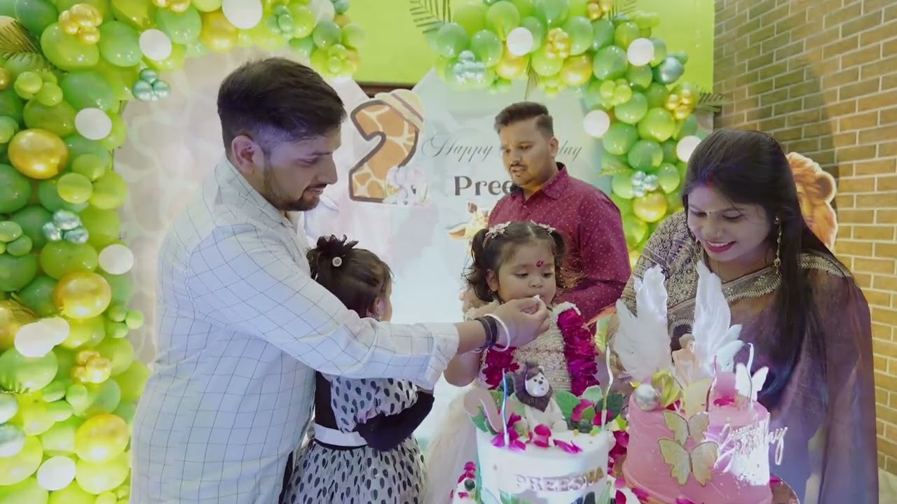 Preesha 2nd Year Birthday Celebration Video at Home 