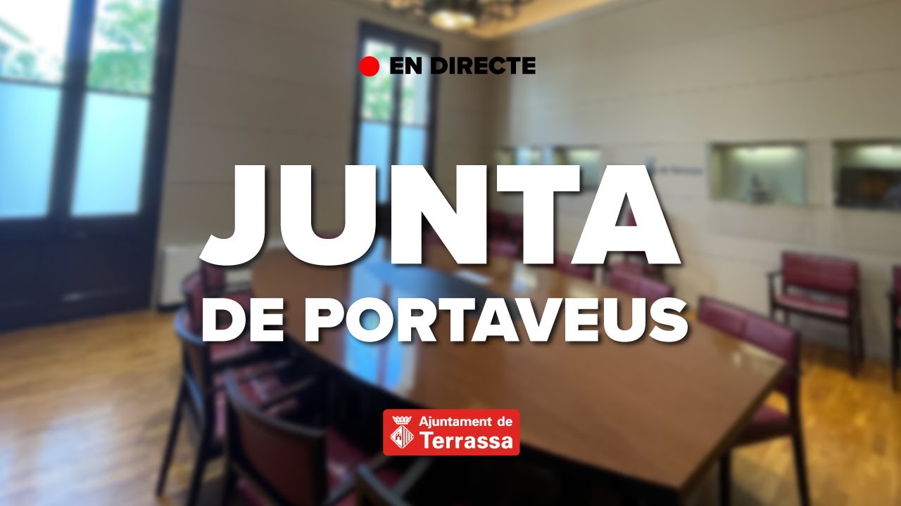 Junta de portaveus. Reunió del 20 de febrer de 2026
