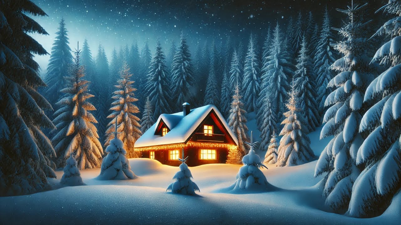 Winter Harmony: Snowfall and Calming Piano Music for Sleep and Serenity