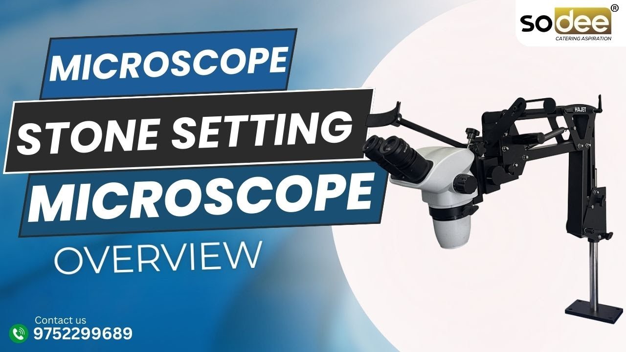 Microscope with LED Ring Light & Screen | Jewelry Inspection Tool | Sodee Jeweltech
