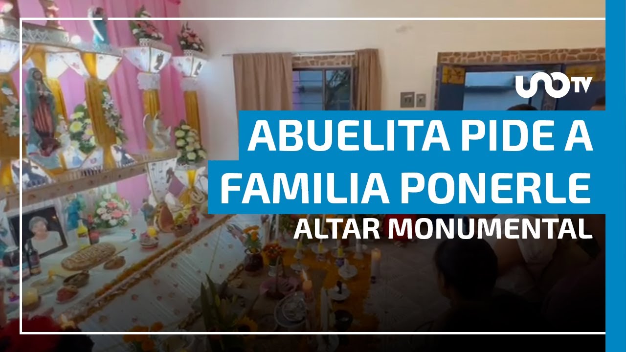 Colocan altar monumental a mujer viva en Huaquechula, Puebla