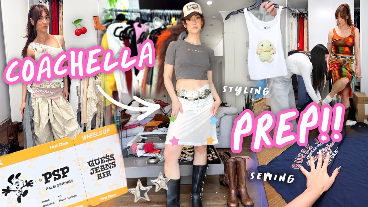 Prepping For Coachella 2025: Fittings, Nails, Outfits and Packing!!