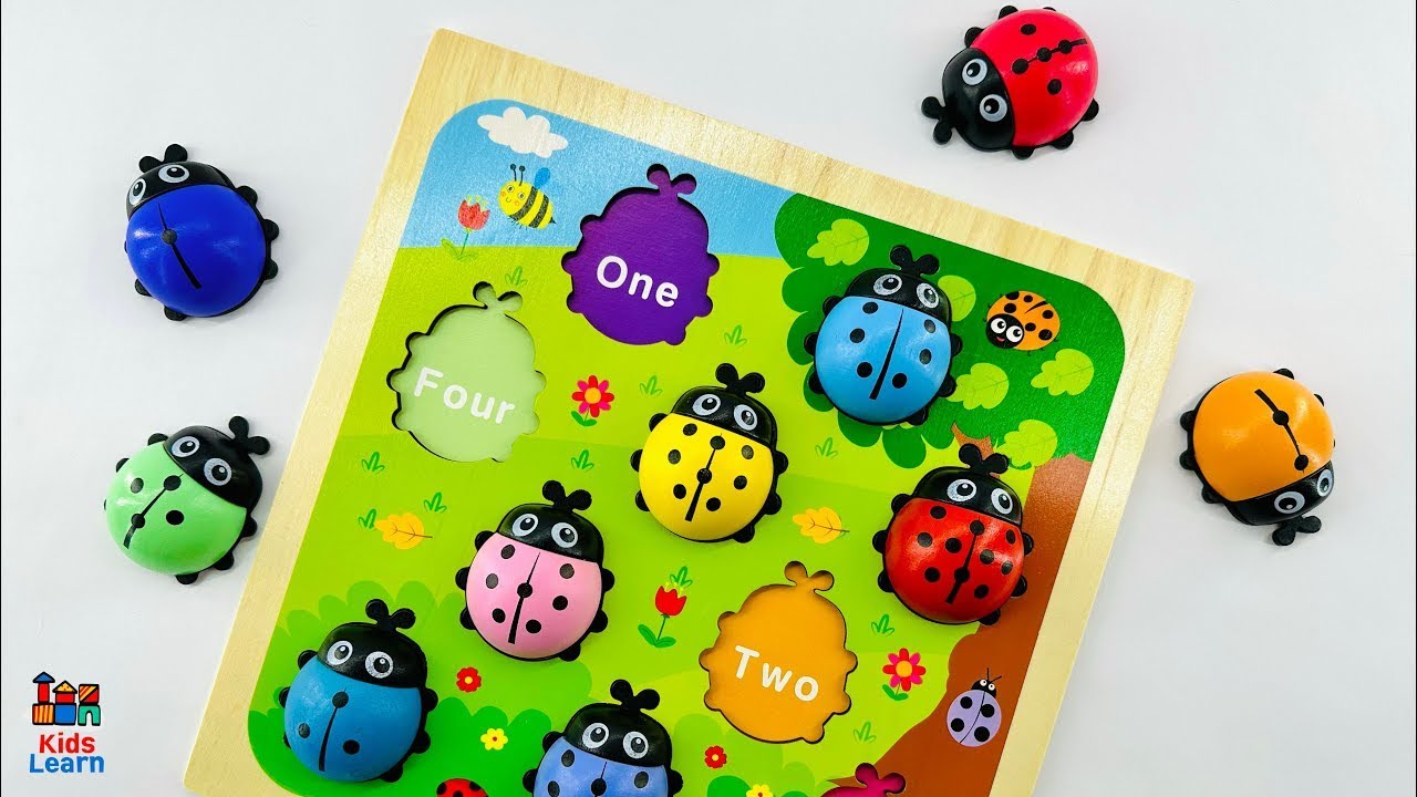 Aprende colores, n&uacute;meros y cuenta mariquitas Los mejores v&iacute;deos educativos para ni&ntilde;os peque&ntilde;os
