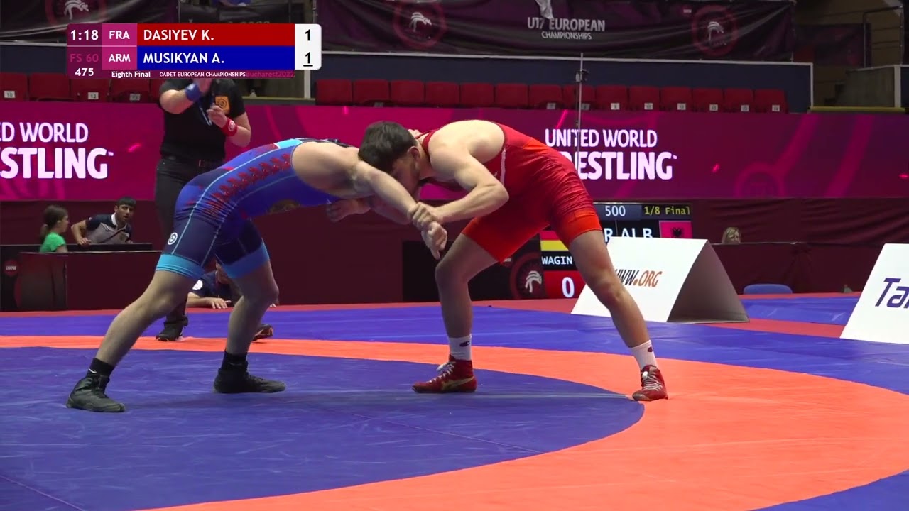 1/8 FS - 60 kg: K. DASIYEV (FRA) v. A. MUSIKYAN (ARM)
