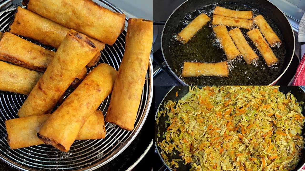 سبرينج رول بحشوة الدجاج_سبرينغ رول