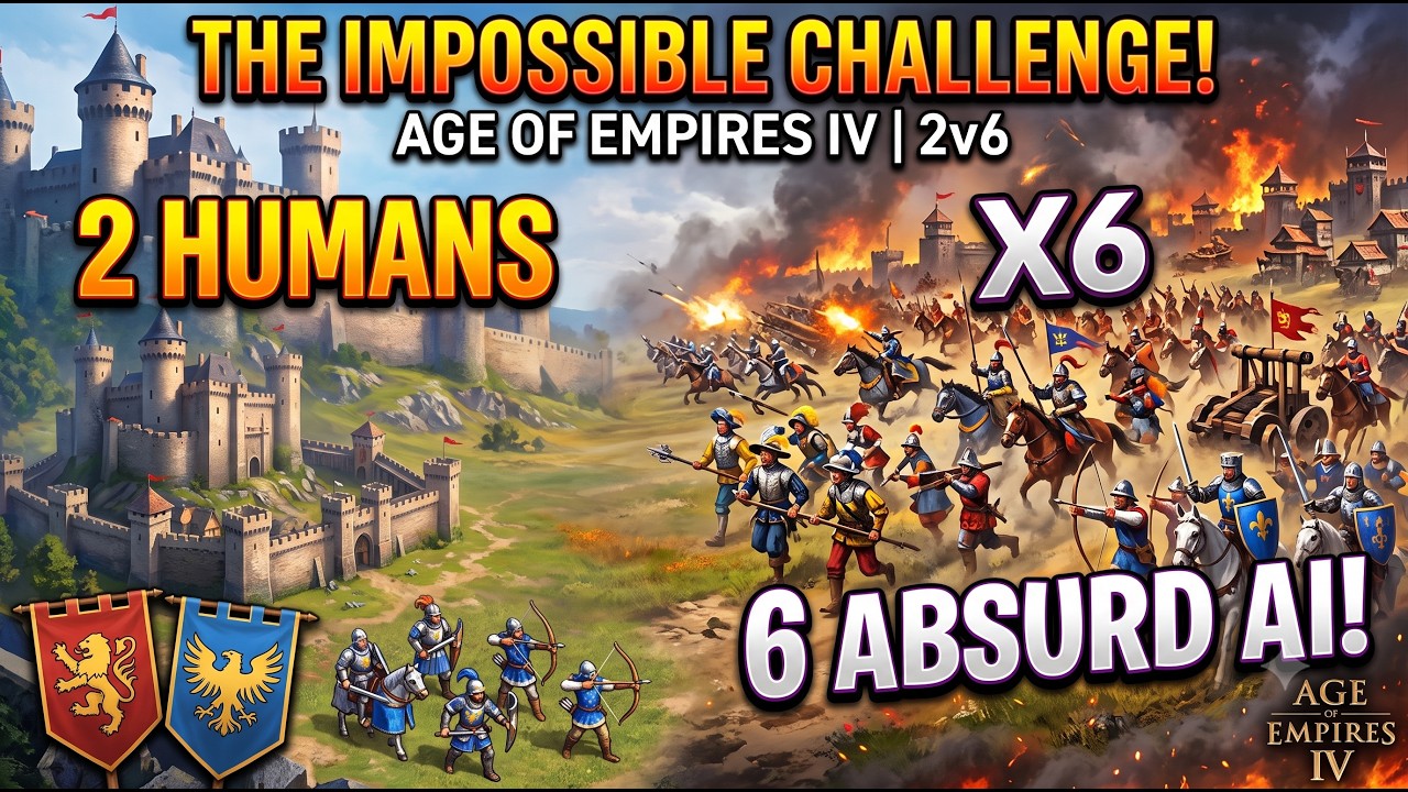 Age of Empires IV | 2 человека против 6 БЕЗУМНЫХ ИИ &mdash; сможем ли мы выжить в этом ультимативном ис...