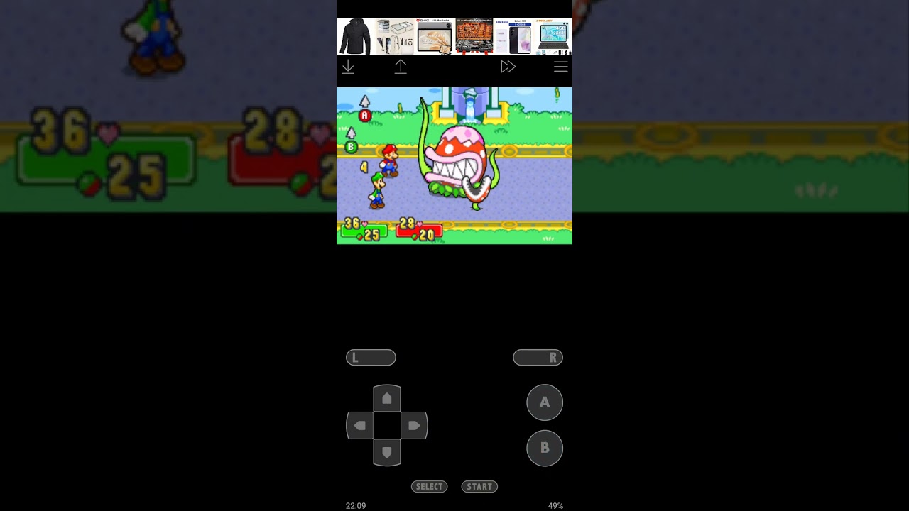 Mario and Luigi Superstar Saga Gameplay 13 - Batalla vs Piraña Madre y Judías Estelares 