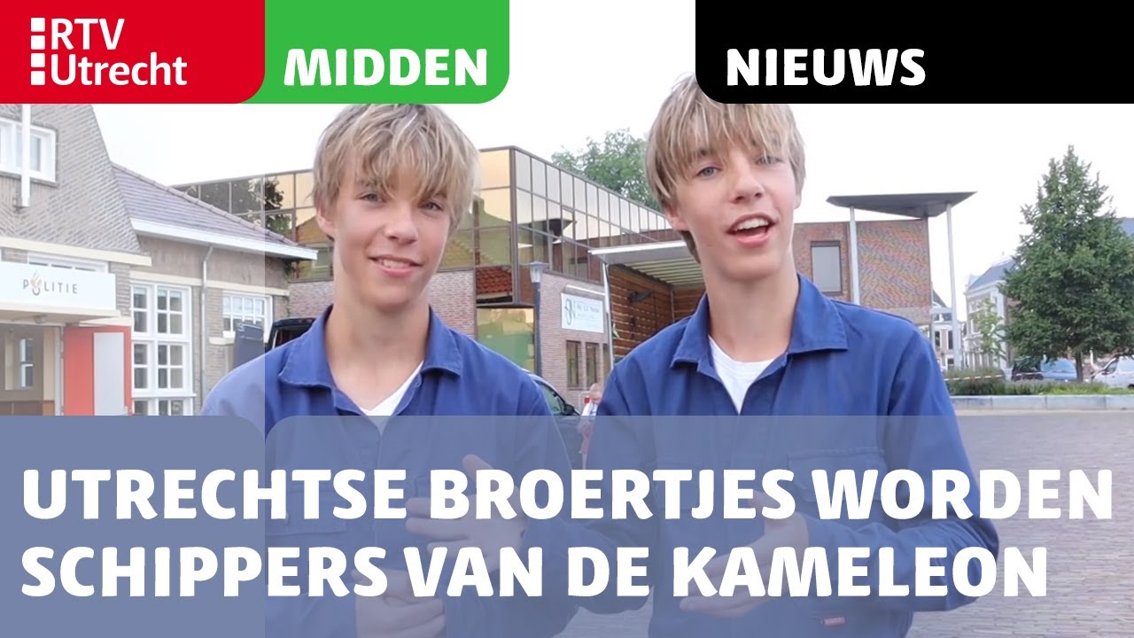 Utrechtse broertjes worden de schippers van de Kameleon [RTV Utrecht]