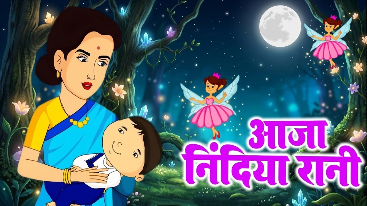 आजा निंदिया रानी आजा | Aaja Nindiya Rani Aaja | Sleeping Poem | Rhymes For Kids | #rainbowrhyme