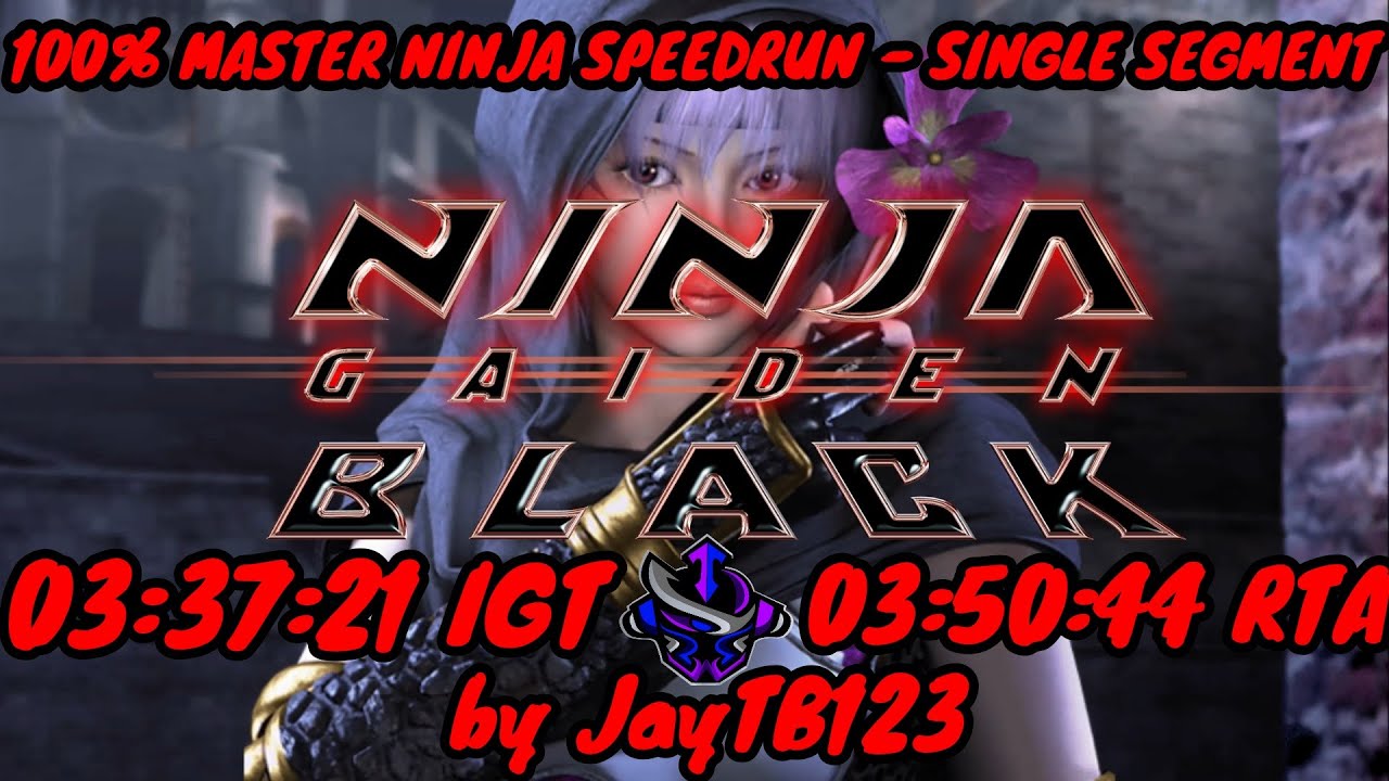 Ninja Gaiden Black - Master Ninja 100% Single Segment Speedrun - 03:37:21 IGT - 03:50:44 RTA [WR]