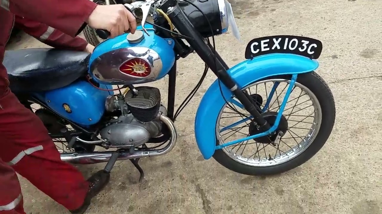 1965 BSA Bantam D7  175cc at Andy Tiernans #08870BSA