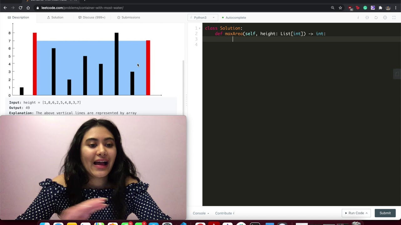 Container With Most Water - LeetCode 11 - Python