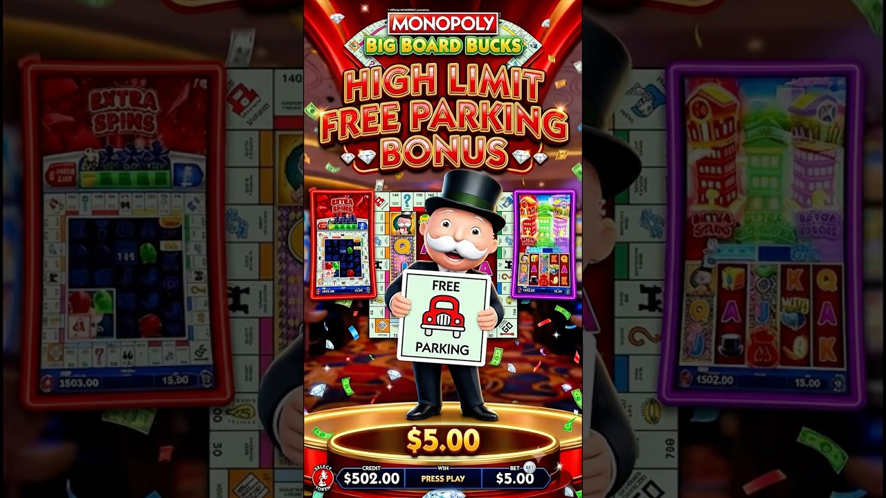 БЕСПЛАТНАЯ ПАРКОВКА Monopoly ВЫСОКИЕ ЛИМИТЫ 🎰💰#слоты #азартныеигры #казино #shorts #monopoly