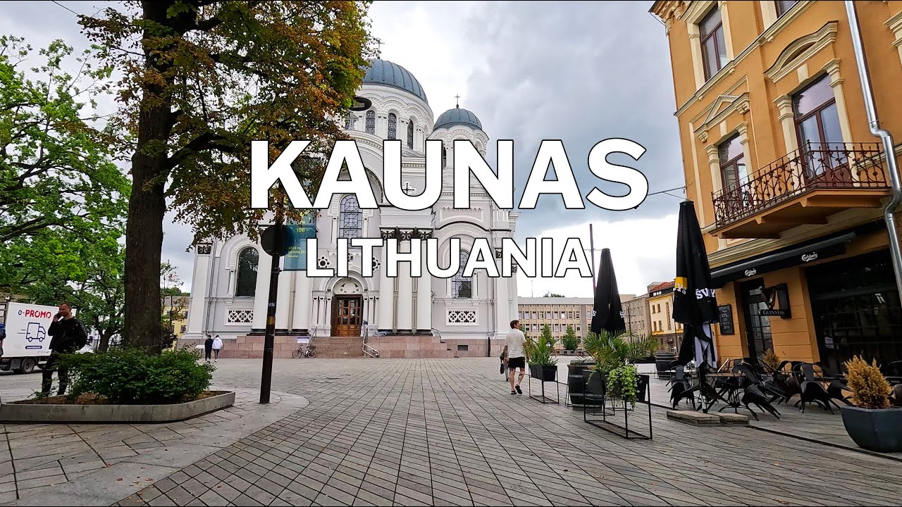 Kaunas, Lithuania - Driving Tour 4K