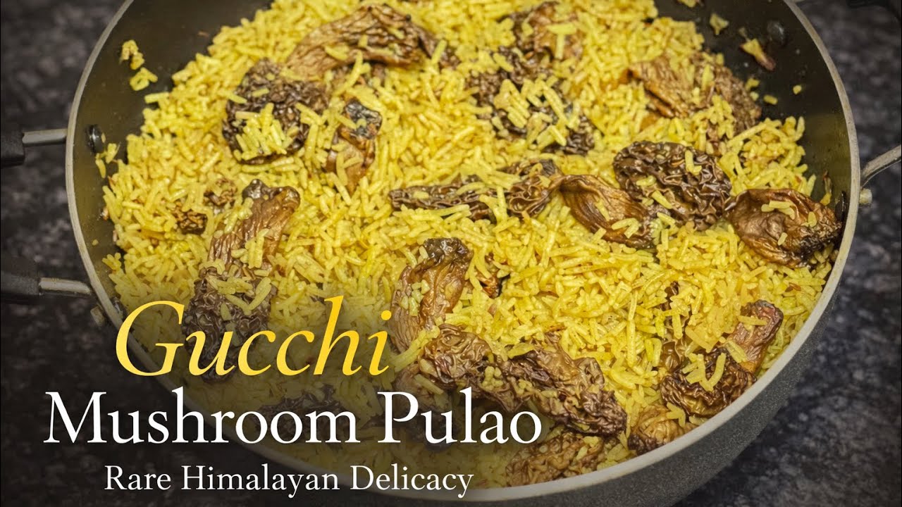 Bahut hi kam samay aur kam ingredients mein tayaar hone wala Gucchi Pulao 🍄✨