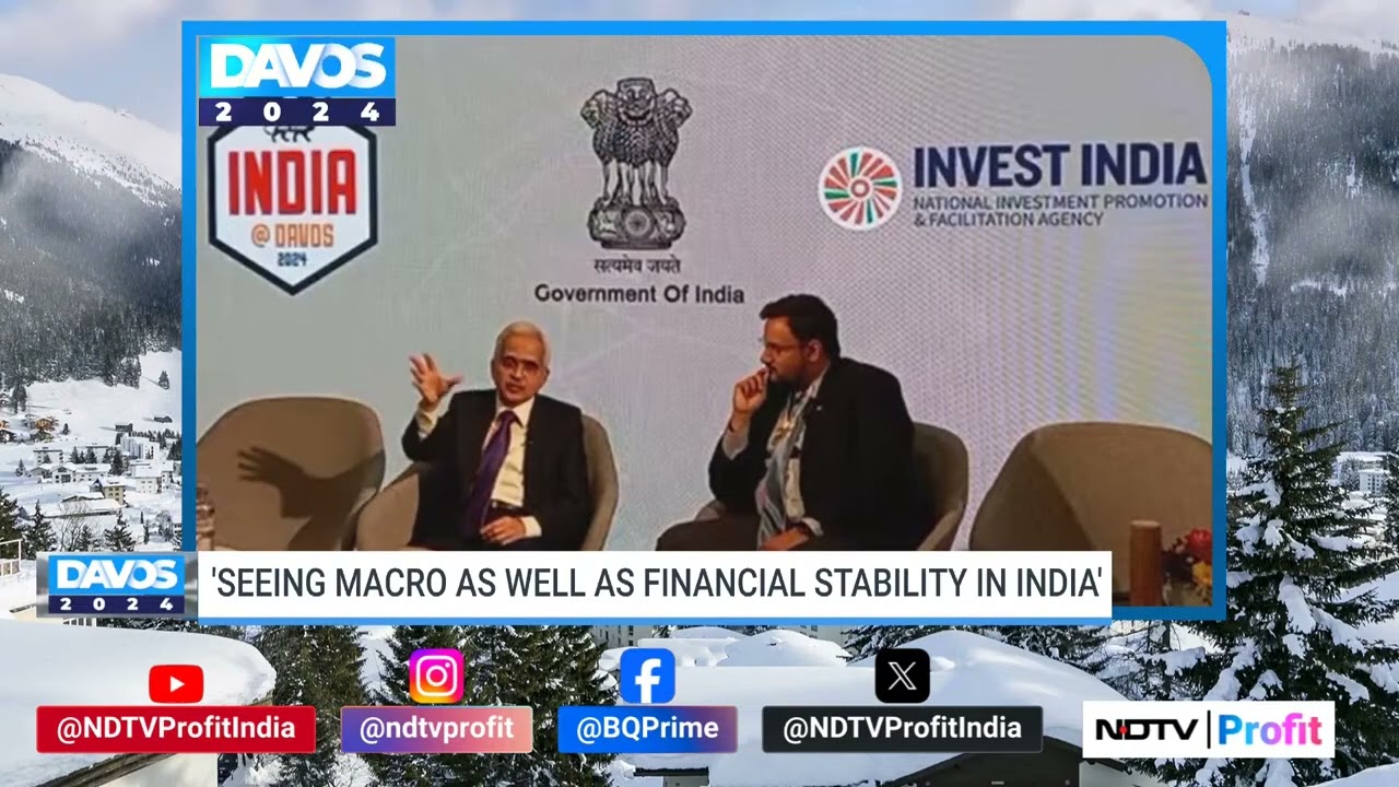 Interview of Governor Shri Shaktikanta Das with NDTV Profit at WEF 2024, Davos on January 16, 2024